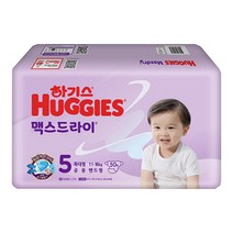 하기스 NEW 맥스드라이 밴드형 남여공용 특대형 5단계(11~16kg), 5단계, 50매