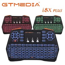최신 맥북 GTMEDIA I8x Plus 무선 2.4G 키보드 영어 스페인어 포르투갈어 에어 마우스 터치 패드 핸드 헬드, 한개옵션1, Portuguese, 한개옵션2
