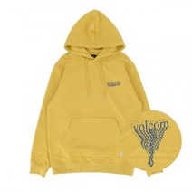볼컴 멜팅 컴포트핏 후드티셔츠머스타드