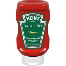 Heinz Jalapeno Tomato Ketchup 하인즈 할라피뇨 토마토 케찹 14oz(397g) 6팩, 1개