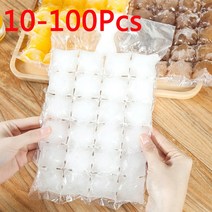 제빙기 가정용제빙 업소용제빙기 10-100pcs 얼음 금형 가방 일회용 얼음 만들기 가방 냉동 메이커 아이스 큐브 가방 여름을위한 셀프 인감 얼음 만들기 diy 음주, 20개