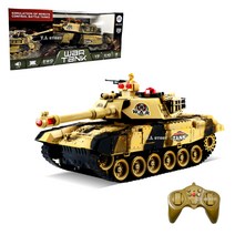 탱크 RC 대전모드 WAR TANK RC 무선조종 RC카 배틀 워탱크 0139 (대형) 어린이 선물용 야외 실내 서바이벌 작동완구 장난감, 0139_카모옐로우