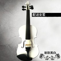 초보자 수제 바이올린 풀세트 악기 4/4 화이트, 단품, 단품
