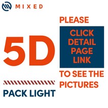 MIXED 전체 탄소 섬유 안장 팩 5D 6D 7D 초경량 143mm 155mm MTB 산악 자전거 로드 부품, 01 PACK LIGHT 5D, 한개옵션1