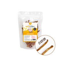 웁스 돼지귀 슬라이스 슬림컷 60g 애견 수제간식, 단품