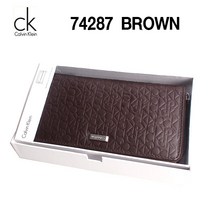 CK 캘빈클라인 장지갑 74287 브라운 (지퍼)
