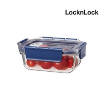 락앤락 탑클라스 직사각 380ml 블루 LBG422, 락앤락 탑클라스 LBG422 블루