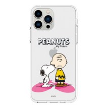 스누피 아이폰14 프로 프로맥스 플러스 강아지 케이스 투명젤리 키스미 찰리