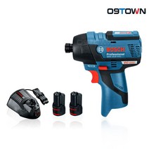 보쉬 GDR 10.8V-EC 충전 임팩트 드라이버 10.8V 2.0Ah 2팩