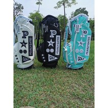 골프 가방 유니섹스 골프 스탠드 가방 PEARLY GATES 스탠다드 골프 가방 휴대용 스탠드 가방, 검정