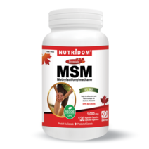 뉴트리돔 MSM 식이유황 1000mg 120 식물성 캡슐 엠에스엠 관절 연골 캐나다 직구 영양제 by 카포리아