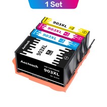 AECTEACH 903 XL HP 903XL 용 전체 잉크 카트리지 OFFICEJET PRO 6950 6960 6970 6975 프린터 HP903XL 호환, 1 Set