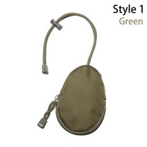 900D 전술 Molle 밀리터리 실행 주머니 이어폰 가방 휴대용 키 동전 지갑 후크 미니 소형 포켓 캠핑, 스타일1-그린, [02] Style 1Green