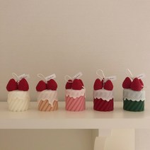F5NATURE 딸기캔들 오브제캔들 생일선물 디자인 필라왁스 겨울 인테리어소품 결혼식 답례품, 그린베리, L, 05.블랙체리