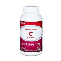 GNC 츄어블 비타민C 100 (125정), 125정