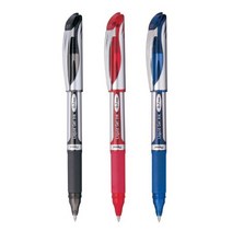 펜텔 에너겔 메탈 포인트 DX 중성펜 0.7mm BL57, 실버(B)／레드 잉크