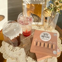 매직랩 카페 커피 실링페이퍼 테이크아웃 포장 누수방지 음료 종이 유산지 랩 컵, 500매, 12.8cm