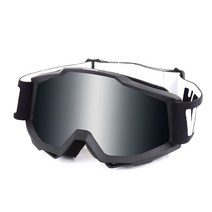 오토바이 고글 오프로드 헬멧 방풍 스키 안경 라이딩 방진 라이더 랠리 렌즈, ve03-블랙테+실버