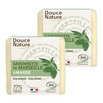 두스나뚜르 프랑스 유기농비누 사봉 마르세유 솝 아몬드 100g x2개, 2개