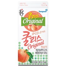 동원 소와나무 쿨피스 180ml, 복숭아, 40팩