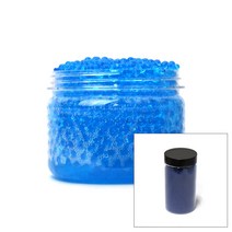 크리스탈볼 1.5mm 300g 케이스포함 파랑 워터젤 고흡수성수지 수정토 대체토양 수경재배 개구리알모양