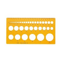 코링 템플레이트원형정규 235x115mm, 단일상품(KDL7108)