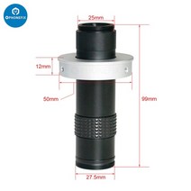 4k 비디오 디지털 비디오 현미경 130x c-마운트 렌즈 hdmi usb 전자 산업용 현미경 카메라 전화 수리 납땜, 130x 렌즈 50mm