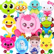 국산 캐릭터 바람개비풍선 신비 캐리 뽀로로 핑크퐁 콩순이 폴리 코코몽 아기상어, 09.피카츄