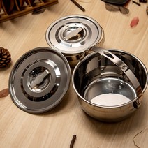 BUCK703 스텐레스 3중바닥코펠 3-4인용 4P, free