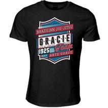 브라질 Jiu Jitsu 그레이시 팀 티셔츠 무술 Bjj 격투 리오 탑 패션 핫 콘서트, XXXL, Black