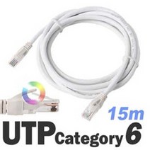 [ILLU]DAUTP14G 15m UTPCAT6 랜 케이블 네트워크공사 FTP 서버실LAN UTP제작용 통신 UTP 랜선_hAeEA, ff본상품ff, 무◇옵션