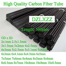 카본 드론 바디 부품 10pcs 탄소 섬유 튜브 2mm 3mm 4mm 5mm 6mm 7mm 8mm 10mm 항공기 고정 샤프트 용 중공 막대 에일러론 풀 링 팁 랜딩 기어, 10개 6x4.1mm