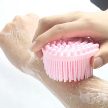 실리콘 바디브러쉬 저자극 샤워타올 거품 샤워 목욕, 블루CM004093