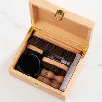 슈클리너 신발솔 슈케어 가죽 브러시 가정용 구두약 케어 세트 부드러운 머리카락 구두 광택 유물 천 스폰지 오염 제거 청소 도구, 너도밤나무 구두솔 11개 (3색 구두약 + 구두닦