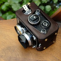 롤라이플렉스 Rolleiflex 3.5f 2.8f 가죽 케이스 커버, 베지터블 레더 다크 브라운