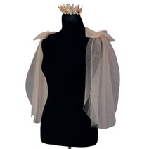 우아한 웨딩 드레스 숄 레이스 드레스 끈이없는 레이스 목도리 사진 소품