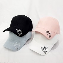 코코로맨틱 왕관 자수 볼캡 모자 8종