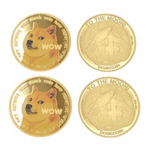 도지코인 기념주화 가상화폐 도금 장식 coin 소장 선물 수집 모형 코인, 단품