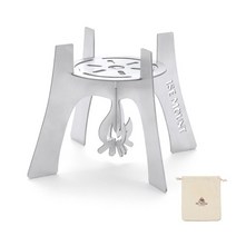 볼케이노화로대 미니화로 드럼통화로 스테인레스 스틸 알코올 스토브 스탠드 휴대용 알코올 스토브 스탠드 브라켓베이스 야외 조리기구 캠핑 스토브 액세서리, a