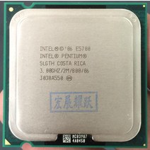 PC 컴퓨터 인텔 펜티엄 프로세서 E5700 듀얼 코어 CPU LGA 775 100% 데스크탑 제대로 작동, 한개옵션0