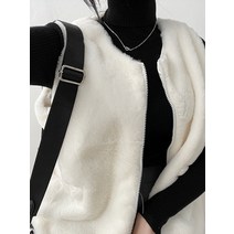 입꼬 몽실 페이크퍼 U넥 밍크퍼 조끼4color