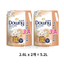 다우니 생화향기 컬렉션 섬유유연제 코튼 퓨어러브 리필, 5.2L, 25개