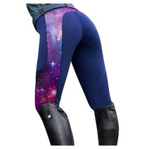 승마바지 복 여성용 남성용 용품 horse riding pants 패션 여성 높은 허리 별이 빛나는 하늘 스키니 바지 승마 바지 탄성 승마 바지 경마 스키니 바지, xxl, 파란색
