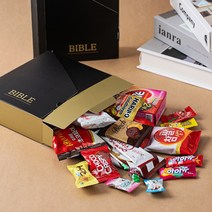 어린이날 성경 학교 어린이 어버이 주일 교회 성당 단체 선물 간식 세트 과자 박스 성경책 모양 상자 / 스티커 무료, 성경책모양 상자+간식18종+무료스티커