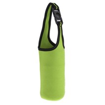 ZCD 물병 텀블러 캐리어 백 커버 홀더 보호 파우치 900ml(30oz) 핸드 스트랩 버클, 설명, 네오프렌, 녹색