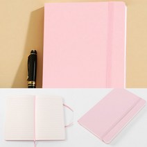 레더 A5 유선 밴드 노트(핑크) 한주다이어리 소량다이어리 다이어리판촉물