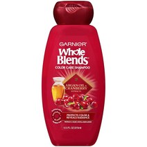 Garnier 컬러 케어가 포함된 홀 블렌드 샴푸 fl. oz. 아르간 오일 크랜베리 추출물 오일/크랜베리 12.5 Fl Oz, 1개