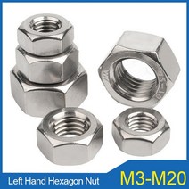 윙너트 스테인레스 스틸 왼쪽 나사 잠금 역 이빨 육각 나사 캡, m6x0.75mm 30개