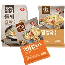동원 면발의신 들깨 칼국수 해물 칼국수 닭 칼국수(3종), 3개