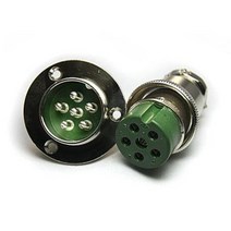 항공잭 30MM 날개타입 K-30-6핀 플러그 국내생산 원형커넥터 써큘러커넥터, 01_케이블